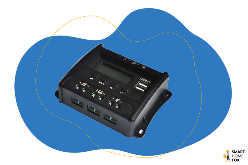 Ein Laderegler für eine Garten-Solaranlage.